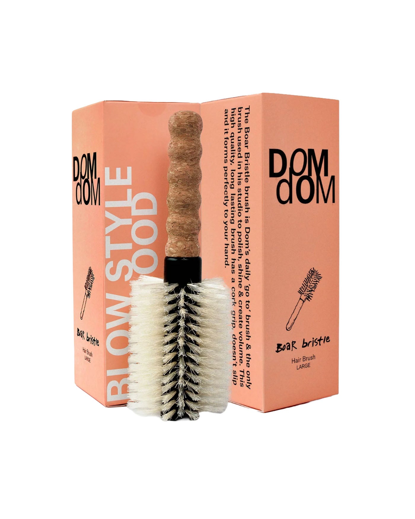 ROUND BOAR / NYLON BRISTLE BRUSH